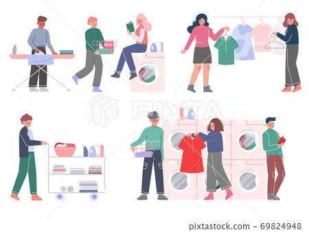 People Doing Laundry People Doing Laundry