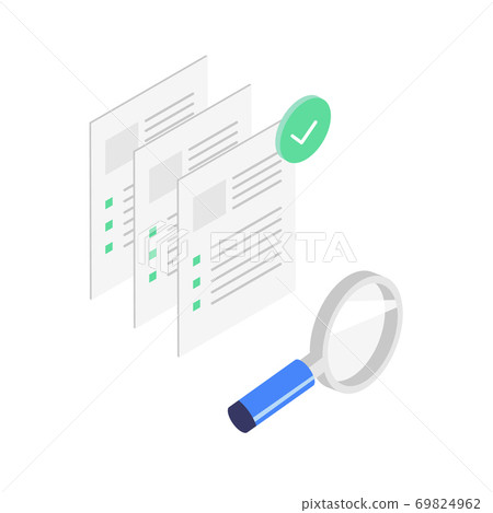 Image illustration material to check documents Image illustration material to check documents 69824962