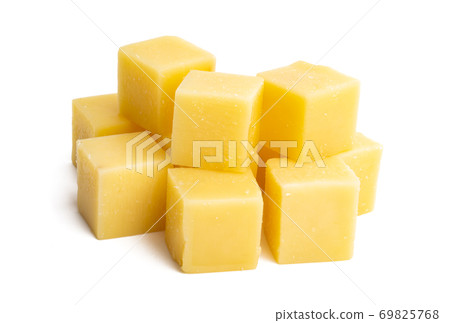 cheese cubes isolated cheese cubes isolated 69825768