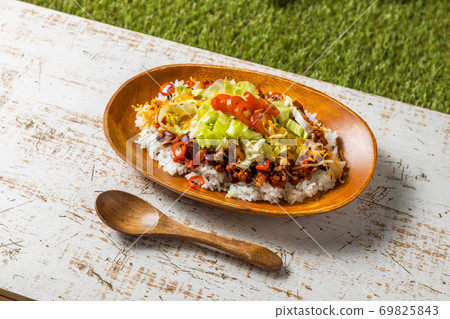 Taco rice Japanese food, Okinawa style taco rice 69825843