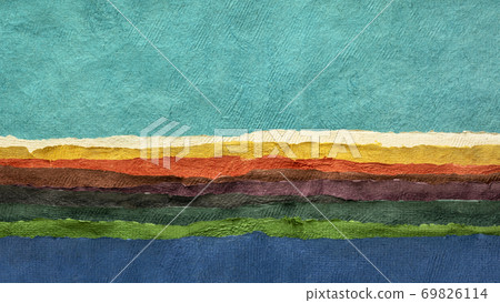 colorful abstract paper landscape colorful abstract paper landscape 69826114