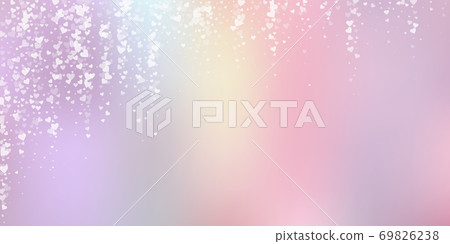 White heart love confettis. Valentine's day fallin 69826238