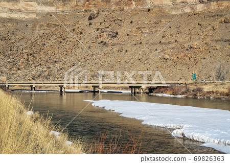 freeway bridge over Colorado River in western Colorado freeway bridge over Colorado River in western Colorado 69826363