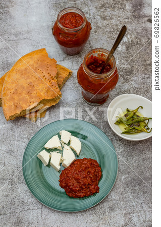Bulgarian traditional dish - lyutenitza 69826562