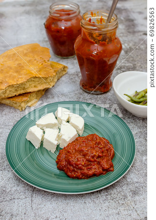 Bulgarian traditional dish - lyutenitza 69826563