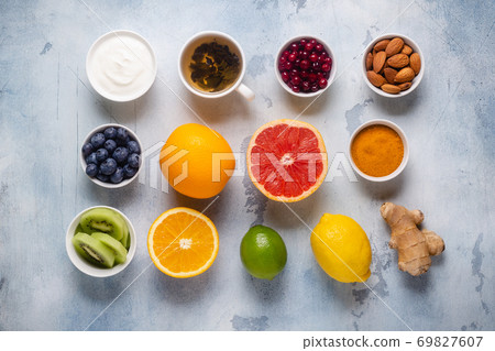 Healthy products for Immunity boosting and cold remedies. 69827607