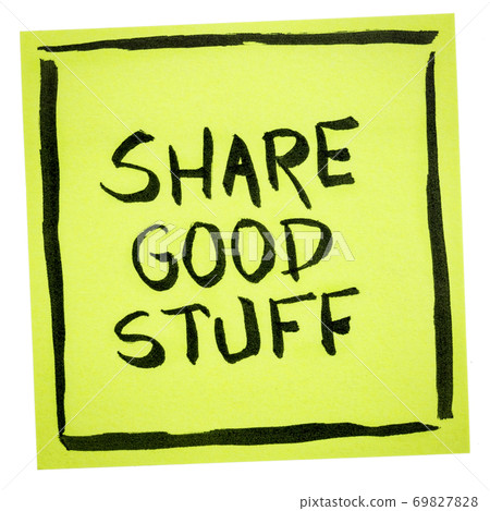 share good stuff - networking concept share good stuff - networking concept 69827828