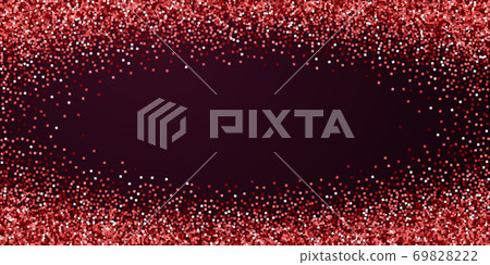 Red gold glitter luxury sparkling confetti. Scatte Red gold glitter luxury sparkling confetti. Scatte 69828222