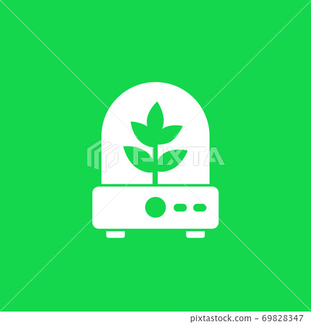 incubator with plant icon, vector 69828347