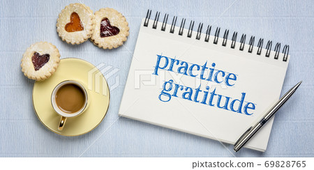 practice gratitude inspirational text in sketchbook practice gratitude inspirational text in sketchbook 69828765