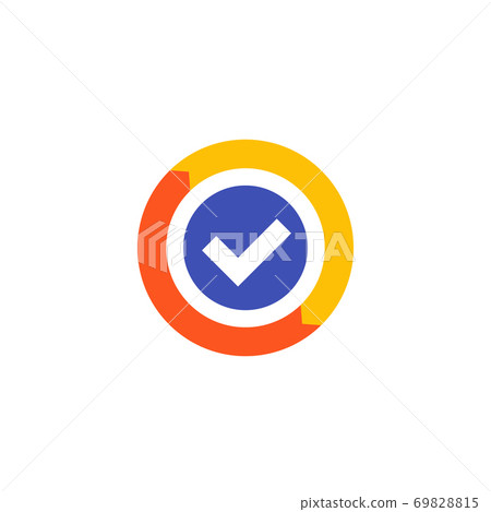exchange, convertation completed vector icon, flat exchange, convertation completed vector icon, flat 69828815
