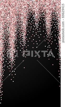 Pink gold glitter luxury sparkling confetti. Scatt Pink gold glitter luxury sparkling confetti. Scatt 69829415