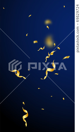 Streamers and confetti. Gold streamers tinsel and Streamers and confetti. Gold streamers tinsel and 69829724