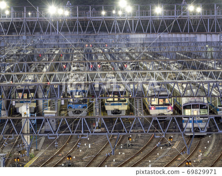 Depot before the first train Depot before the first train 69829971