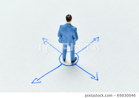 The concept of leadership and boss at work and in business 69830046