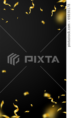 Streamers and confetti. Gold streamers tinsel and Streamers and confetti. Gold streamers tinsel and 69830178
