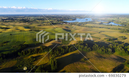 Aerial view of the lake's in Masuria District, Poland Aerial view of the lake's in Masuria District, Poland 69830279