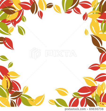 Falling autumn leaves. Red, yellow, green, brown c Falling autumn leaves. Red, yellow, green, brown c 69830738