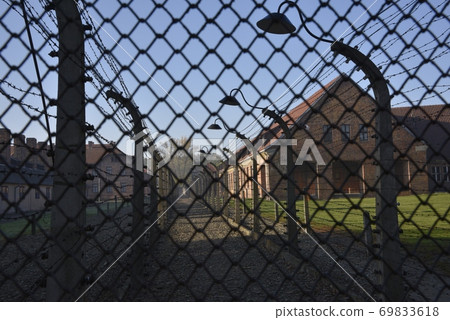 Iron Curtain-like concentration camp. Iron Curtain-like concentration camp. 69833618