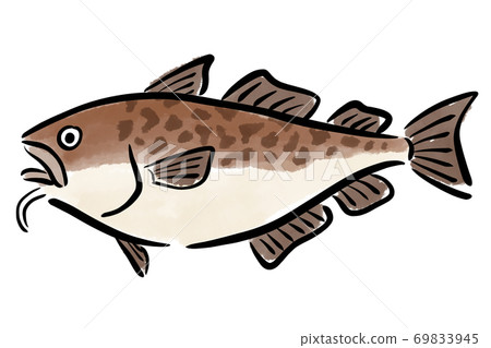 Cod cod fish brush hand-painted 69833945