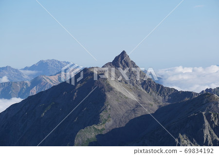 Yarigatake and Tateyama on the left 69834192