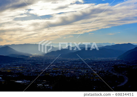 長野縣Prefecture平市上田市的鳥瞰圖 69834451