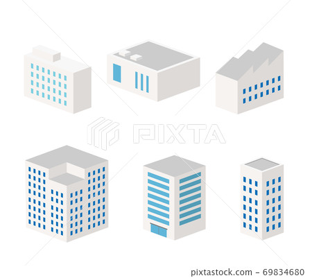 等距商業形象插畫建築 等距商業形象插畫建築 69834680