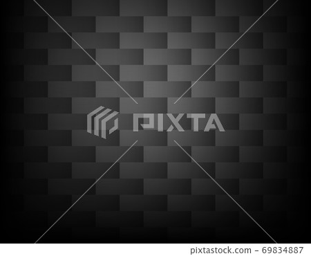 Black abstract background with weaving. Background with 3D paper effect 69834887