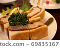 Hearty cutlet sandwich 69835167