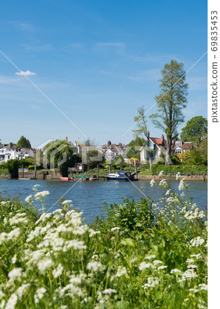 River Thames flowing through Richmond England 69835453