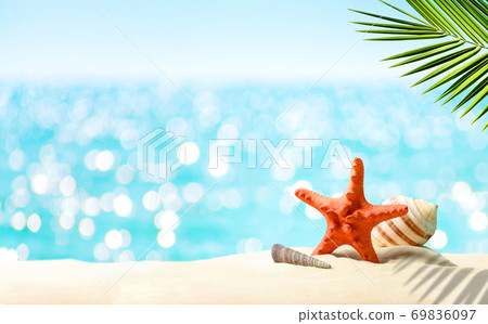 Summer tropical holiday vacation background. Summer tropical holiday vacation background. 69836097