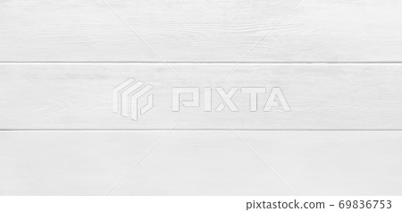 White Wooden table of planks top view background and texture 69836753