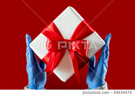 merry christmas greeting covid-19 protection merry christmas greeting covid-19 protection 69839479