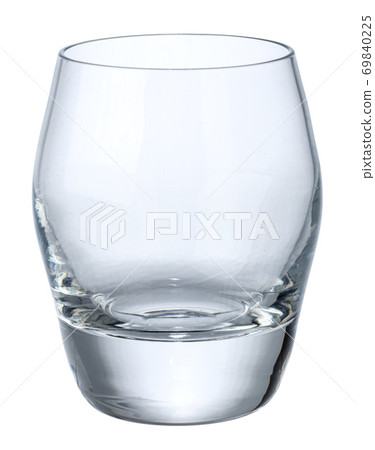 Empty glass cup isolated on white background Empty glass cup isolated on white background 69840225