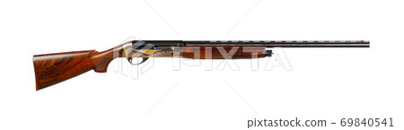Modern hunting rifle isolated on white background Modern hunting rifle isolated on white background 69840541