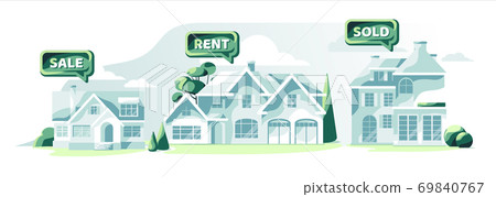 Real estate set houses proposal 69840767