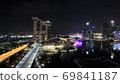 Night view of Marina Bay area 69841187