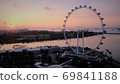 Singapore Flyer at sunset 69841188