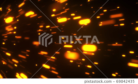 Fast flight of embers in the dark space, 3d rendering computer background Fast flight of embers in the dark space, 3d rendering computer background 69842435