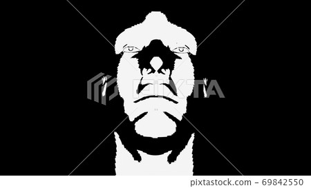 Dance of three cartoon white head, 3d rendering. Computer generated futuristic background. Dance of three cartoon white head, 3d rendering. Computer generated futuristic background. 69842550