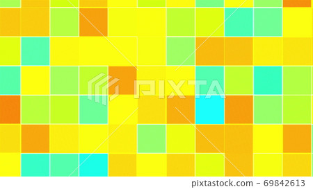 Colored mosaic background, computer generated. Surface of multi-colored blocks. 3d rendering of geometric style Colored mosaic background, computer generated. Surface of multi-colored blocks. 3d rendering of geometric style 69842613