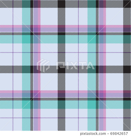Tartan scotland seamless plaid pattern vector. Retro background fabric. Vintage check color square geometric texture. Tartan scotland seamless plaid pattern vector. Retro background fabric. Vintage check color square geometric texture. 69842657