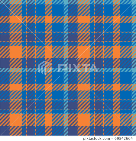 Tartan scotland seamless plaid pattern vector. Retro background fabric. Vintage check color square geometric texture. Tartan scotland seamless plaid pattern vector. Retro background fabric. Vintage check color square geometric texture. 69842664