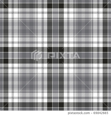 Plaid pattern seamless. Check fabric texture. Stripe square background. Vector textile design. Plaid pattern seamless. Check fabric texture. Stripe square background. Vector textile design. 69842665