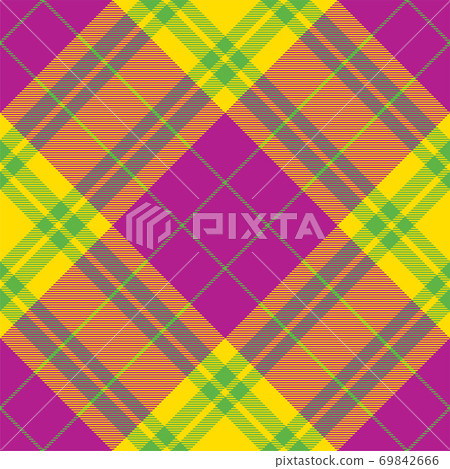 Plaid pattern seamless. Check fabric texture. Stripe square background. Vector textile design. Plaid pattern seamless. Check fabric texture. Stripe square background. Vector textile design. 69842666