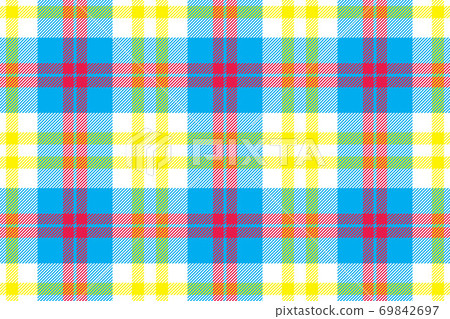 Plaid pattern seamless. Check fabric texture. Stripe square background. Vector textile design. 69842697