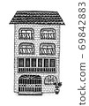 European style fashionable house 69842883