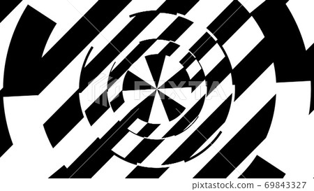 Black and white stripes. Computer generated abstract background, 3D render 69843327