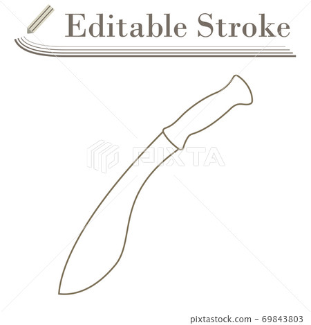 Machete Icon Machete Icon 69843803