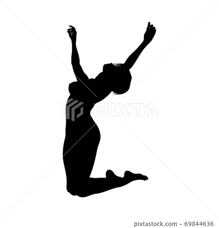 Naked sexy girls silhouette 69844636